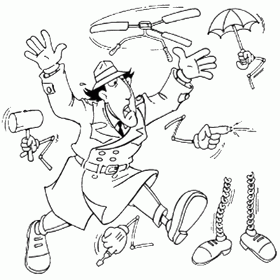Ourcoloringpage Inspector Gudget 10
