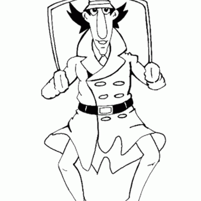 Ourcoloringpage Inspector Gudget 14
