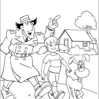 Ourcoloringpage Inspector Gudget 2