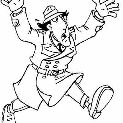 Ourcoloringpage Inspector Gudget 5