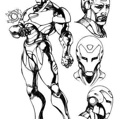 Ourcoloringpage Iron Man 1