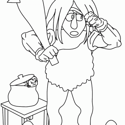 Ourcoloringpage Jack Beanstalk 11