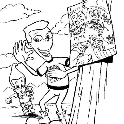 Ourcoloringpage Jimmy Neutron 30