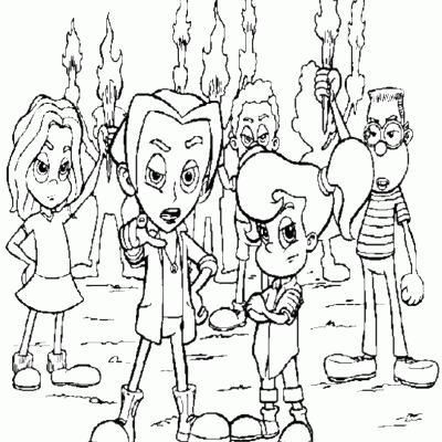 Ourcoloringpage Jimmy Neutron 4