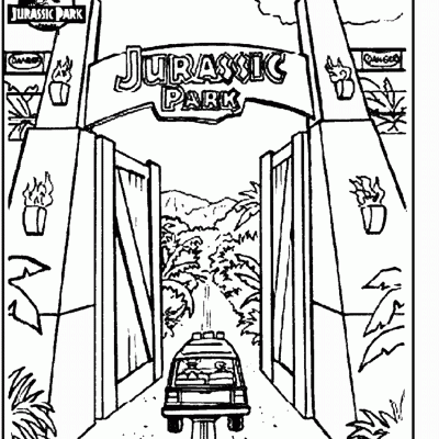 Ourcoloringpage Jurassic Park 4
