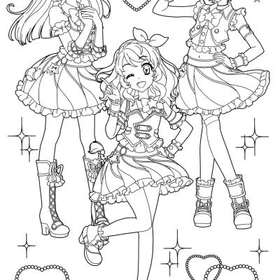 Ourcoloringpage Aikatsu 2