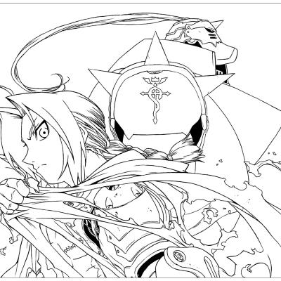 Ourcoloringpage Full Metal Alchemist14