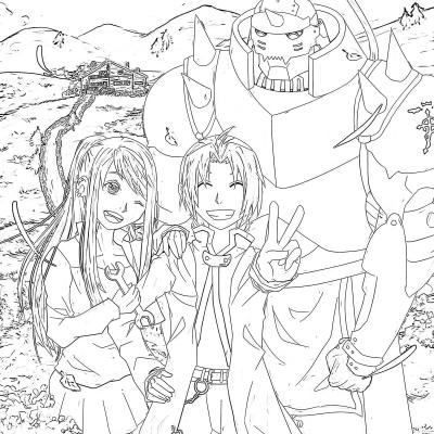Ourcoloringpage Full Metal Alchemist24