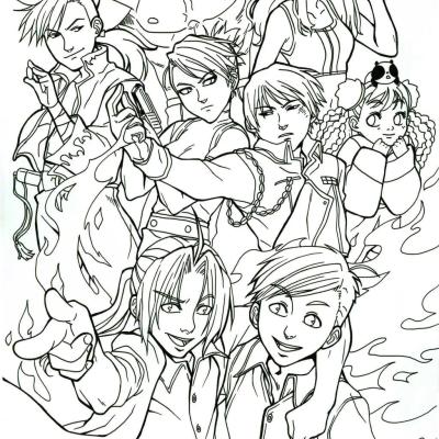 Ourcoloringpage Full Metal Alchemist26