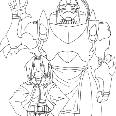 Ourcoloringpage Full Metal Alchemist6