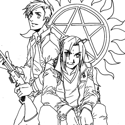 Ourcoloringpage Full Metal Alchemist7
