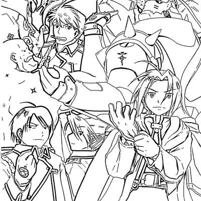 Ourcoloringpage Full Metal Alchemist8