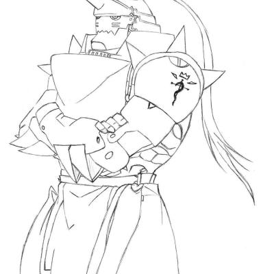 Ourcoloringpage Full Metal Alchemist9