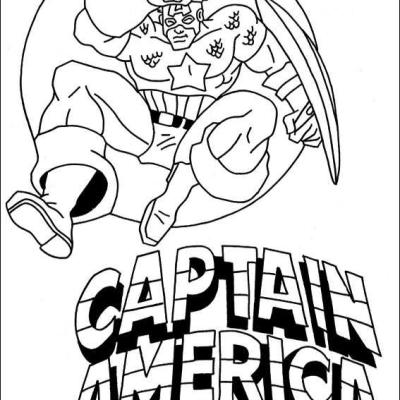 Ourcoloringpage Capitain America 12