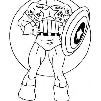 Ourcoloringpage Capitain America 1
