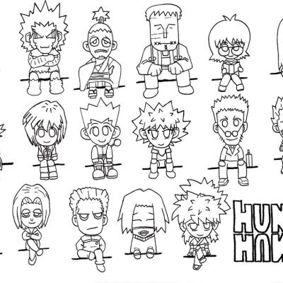 Ourcoloringpage Hunter X Hunter28