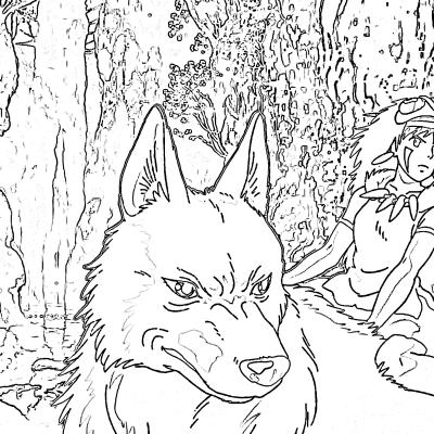Ourcoloringpage Mononoke10