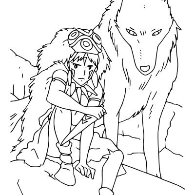 Ourcoloringpage Mononoke12