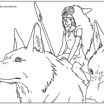 Ourcoloringpage Mononoke13