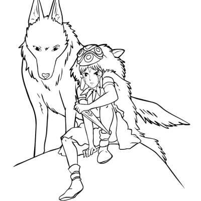 Ourcoloringpage Mononoke14