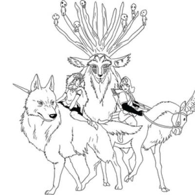 Ourcoloringpage Mononoke15