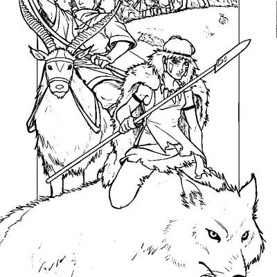 Ourcoloringpage Mononoke2