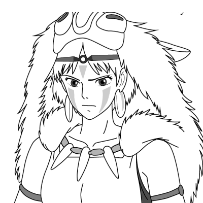 Ourcoloringpage Mononoke9