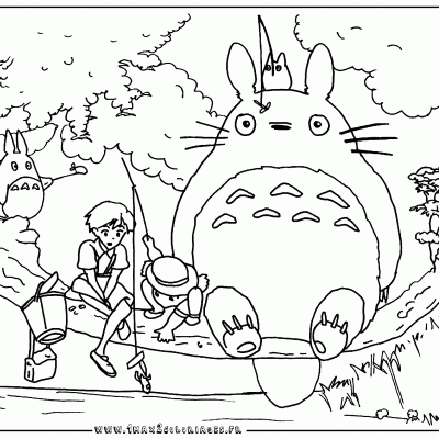 Ourcoloringpage My Neighbor Totoro 10