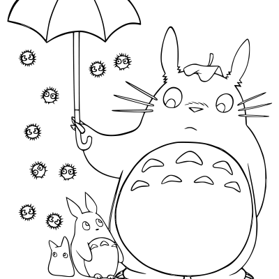 Ourcoloringpage My Neighbor Totoro 13