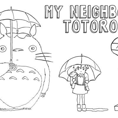 Ourcoloringpage My Neighbor Totoro 14