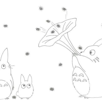 Ourcoloringpage My Neighbor Totoro 1