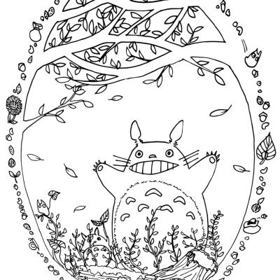Ourcoloringpage My Neighbor Totoro 2