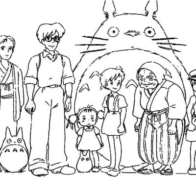 Ourcoloringpage My Neighbor Totoro 3