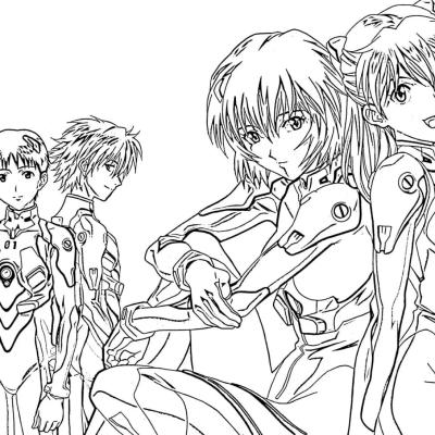 Ourcoloringpage Neon Genesis Evangelion12