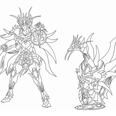 Ourcoloringpage Saint Seiya 17