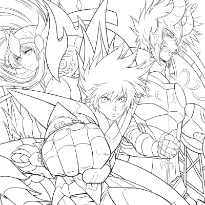 Ourcoloringpage Saint Seiya 9