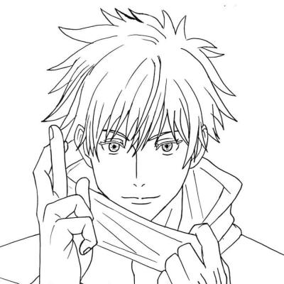 Ourcoloringpage Satoru Gojo10