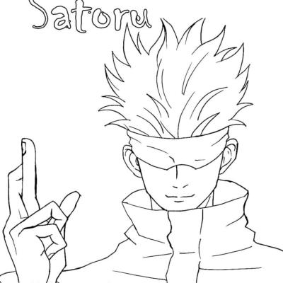 Ourcoloringpage Satoru Gojo1