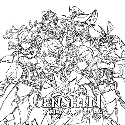 Ourcoloringpage Shenhe Genshin Impact 18