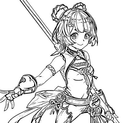 Ourcoloringpage Shenhe Genshin Impact 5