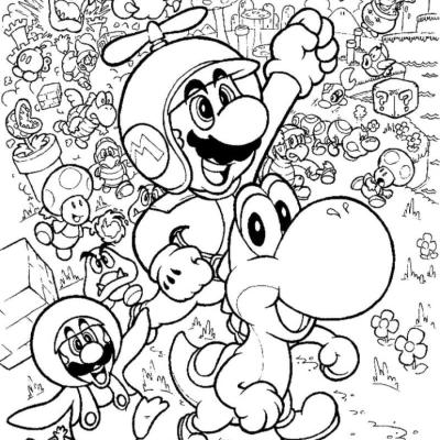 Ourcoloringpage Super Mario Bros 1