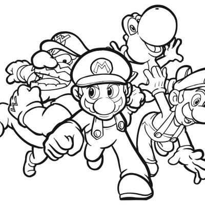 Ourcoloringpage Super Mario Bros 4