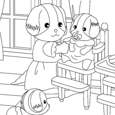 Ourcoloringpage Sylvanian Families 10