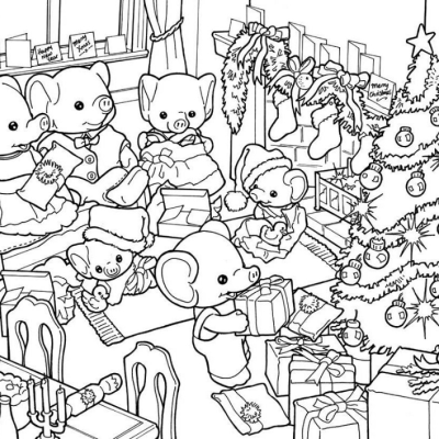 Ourcoloringpage Sylvanian Families 18