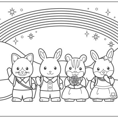 Ourcoloringpage Sylvanian Families 19