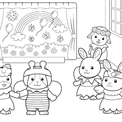 Ourcoloringpage Sylvanian Families 21