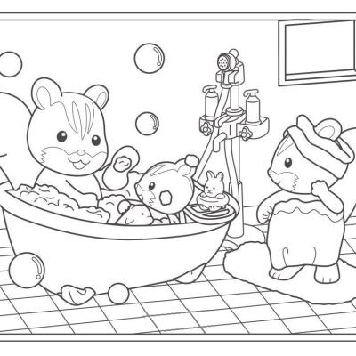 Ourcoloringpage Sylvanian Families 3