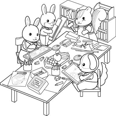 Ourcoloringpage Sylvanian Families 43
