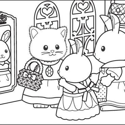 Ourcoloringpage Sylvanian Families 4