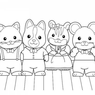 Ourcoloringpage Sylvanian Families 54